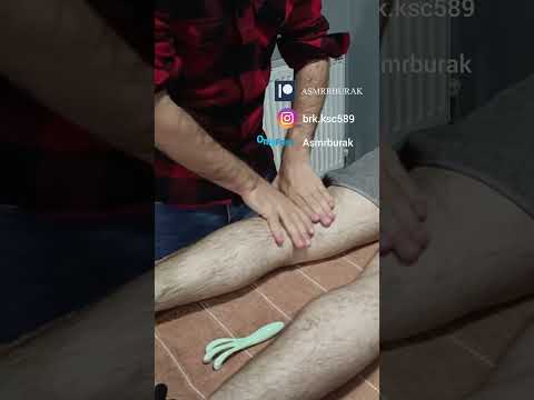 Relaxing intervention for hamstring muscle after exercise #satisfying #relaxing #asmr #shorts