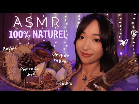 1H d'ASMR 🌿 100% Naturel | Bois, Noix, Pierre & Plantes 🌰🌾 (18 triggers d’origine naturelle)