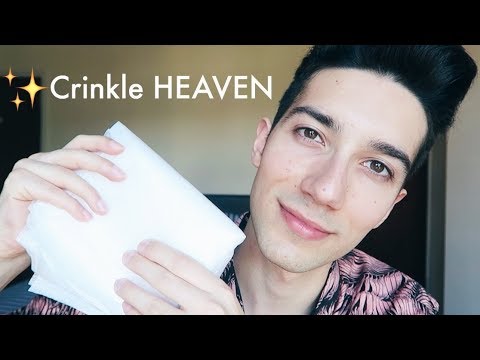 ASMR Crinkle Sounds & Whisper | Ear to Ear