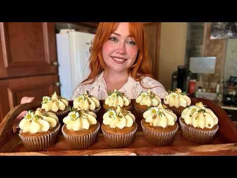 ASMR Baking Pistachio Honey Cupcakes 🍯 (Close Whispered Voiceover)