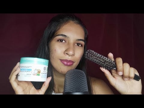 ASMR HIDRATANDO SEU CABELO 🧖 VÍDEO RELAXANTE