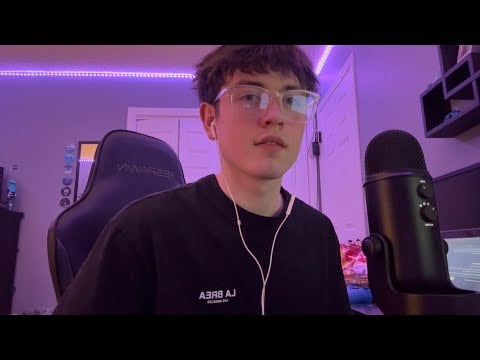 ASMR Rambling while I do my homework (typing sounds)