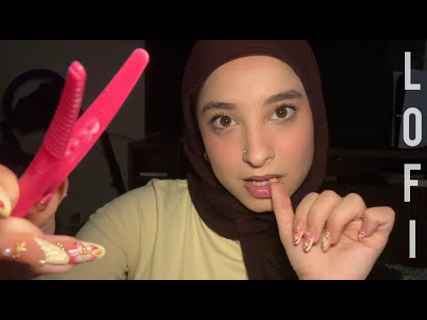 ASMR Hairplay!👩‍🎤Braiding, Parting, clipping, combing, and styling your hair🎀(fast&aggressive)