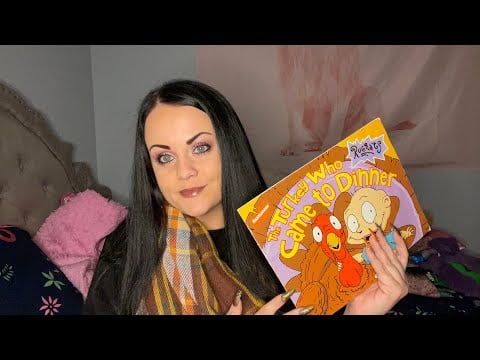 ASMR reading you 1 of my fav childhood books🦃❤️🧡💛 *whispered w/ tapping*