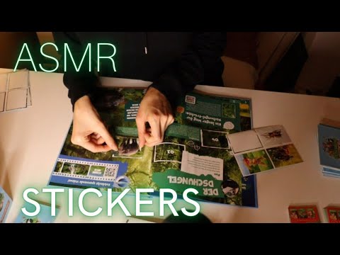 ASMR 2 HOURS 🌙😴💤  STICKER BOOK 📖 page turning and card sorting  | no talking