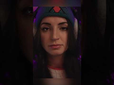 ASMR - Quietly brushing your face #shorts