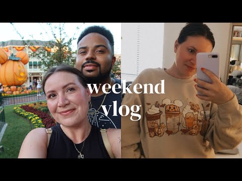 Halloween sweaters 🎃+ 9-5 job update, Disneyland night, chill weekend at home {old-school vlog}