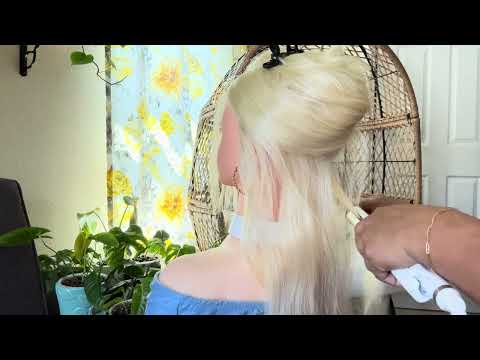 ASMR | Relaxing Hair Straightening And Hair Brushing | Hair Play With Whispering | hope you like it