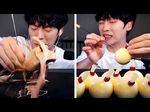 Mukbang 🍮💥 |쿄호젤리같은 보카푸딩과 거북알 폭탄[폭발함]먹방| Bocca Pudding EATING SOUNDS Mukbang Show [SIO ASMR 시오]