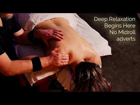 Flowing Back Massage with Deep Stretches – ASMR Style [No Midrolls][No Talking][No Music]