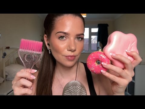 ASMR with ONLY pink triggers!!