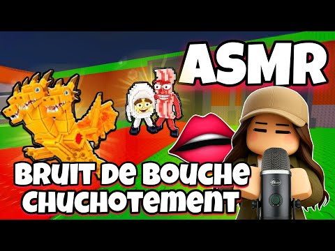 ASMR Français • BRUITS DE BOUCHE ET CHUCHOTEMENT SUR STEAL A BRAINROT ROBLOX 😴(le pire admin abuse?)