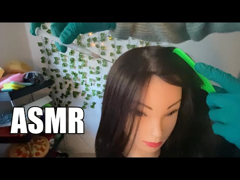 ASMR - Puppenkopf Kopfhautuntersuchung + Massage (Viele Geräte)