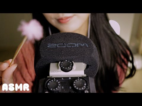 ASMR 안녕하세요 여러분! 제가 왔습니다~! 수술 받고 옴! / 수다, 분홍색 물건 소리내기 탭핑, 스크래칭, 과자 냠냠