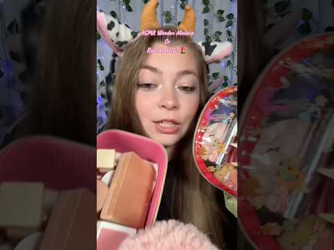 Wooden makeup or real makeup ASMR #asmr PART 1