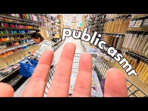 PUBLIC ASMR tapping around hobby lobby for 30+