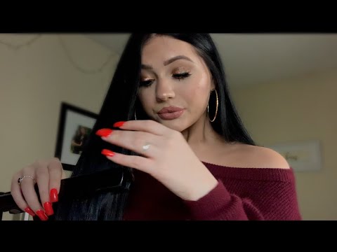 ASMR| HOW I DO MY MESSY BUN & OTHER EASY GO TO HAIR STYLES