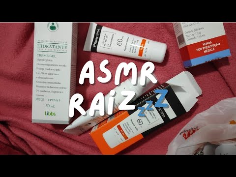 ASMR RAÍZ / Tapping na caixinha de remédio + mostrando o que comprei 💤