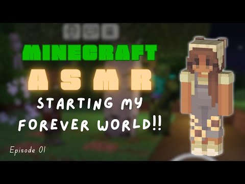 [Minecraft ASMR] ✨ STARTING MY FOREVER WORLD!! ✨🥰 | ep.1