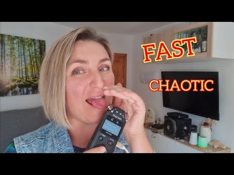 ASMR  FASR AGGRESSIVE Mouth Sounds with TASCAM.  Lofi  #asmr #relax #fastasmr