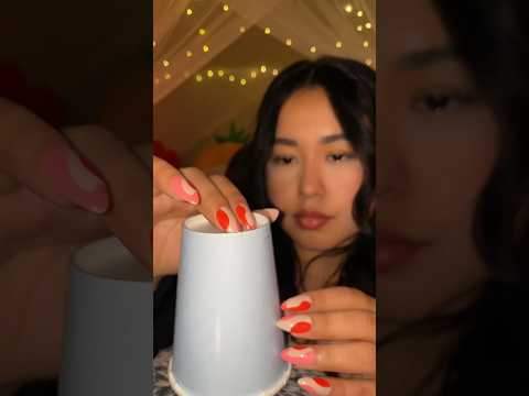 Cup tapping 🥰 #shorts_ #asmr #asmrtriggers #coolkittyasmr #tinglysounds