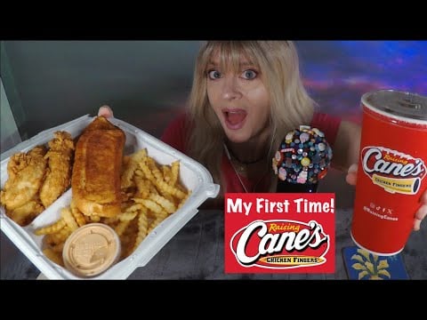 First Time Trying Raising Cane's | Story Time Eat With Me ASMR
