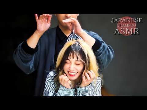 ASMR 静かな美容室でのインド式マッサージ。心地よい音と癒し