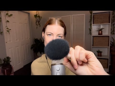 Asmr soothing mic brushing & whispers #shorts