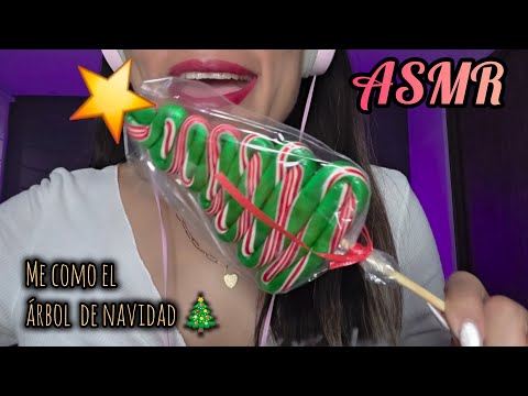 ASMR | PALETA | SUPER RELAJANTE| me como el arbolitode navidad 🎄 #asmr #asmrsounds #asmreating 