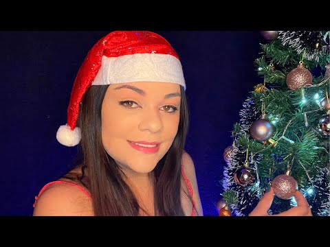 ASMR: MONTANDO A ÁRVORE DE NATAL COM VOCÊ (MOUTH SOUNDS)