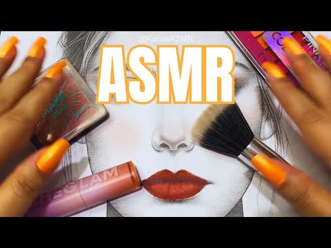 ASMR💄Sussurros INTENSOS e maquiagem no PAPEL! MUITOS sons relaxantes para dormir AGORA ✧