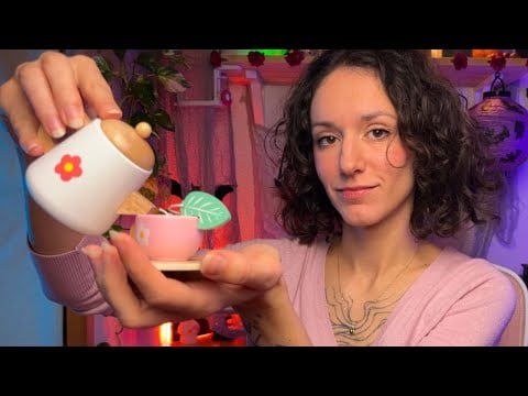 Robię Ci herbatkę ☕ ale wszystko jest z drewna 🪵 | ASMR po polsku (szept + tapping)