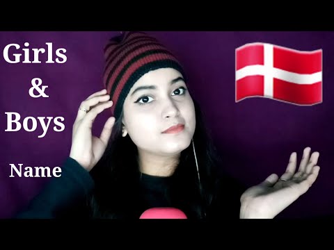 ASMR Danish Popular Girls & Boys Names Trigger (ASMR Denmark)