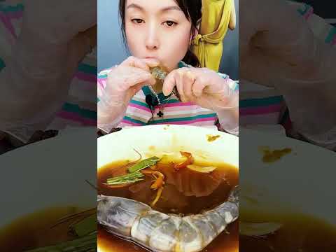 🦐🍚 Spicy seafood feast mukbang with sound #SpicyFeast #해산물