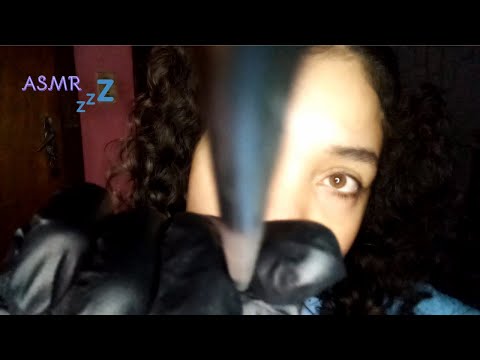ASMR Com Luvas 🧤 e Toques na sua Tela com palitinho, conta-gotas e cerdas de pincel| DERMATOLOGISTA