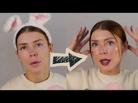 Tingly GRWM ✨ Bunny Gets Makeover 🤭🥕🐰 | #ASMR & Gum Chewing 😜