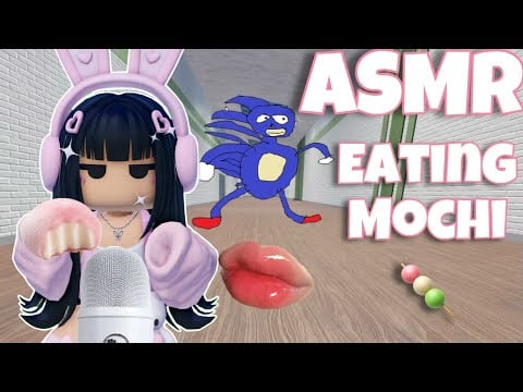 roblox asmr ~ evade! eating mochi ice cream 🍡🍓