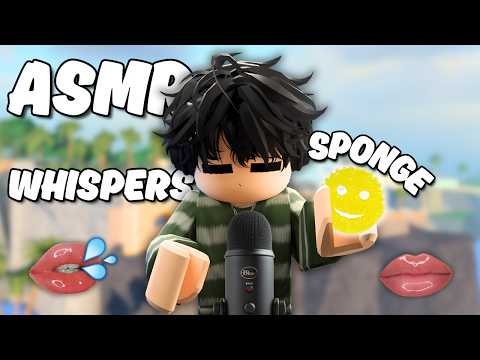 Roblox ASMR with SCRUB DADDY? 🧽 (whispers, sponge, tapping and mouth sounds)👄