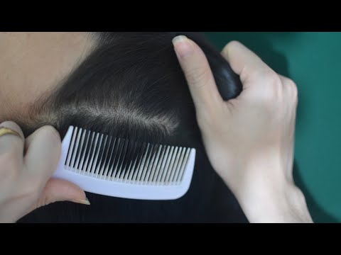 ASMR Hair Combing & Comb Sounds, Tapping Tools, Scratching Scalp For Relaxation