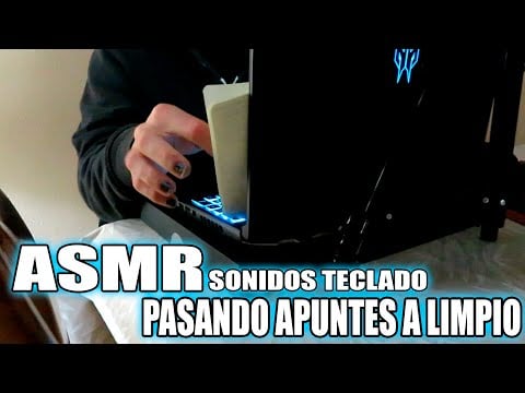 ASMR | Sonidos de Teclado ⌨ Pasando apuntes a limpio 💻