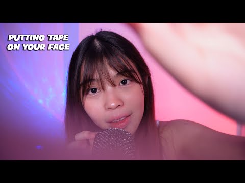 ASMR Putting tape ON YOUR FACE!