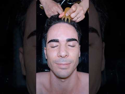 ASMR: Relaxing Vietnamese Head Spa Water Massage with Guasha #shorts