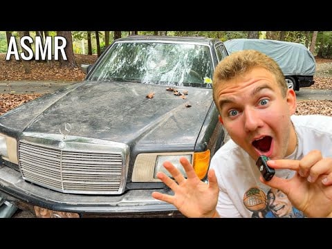 ASMR with Abandoned car ⚠️