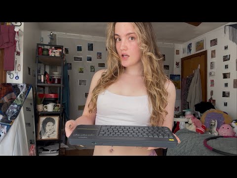 Stop Messing Around & FOCUS! ASMR Typing & Work with me Personal Attention w/ college diva