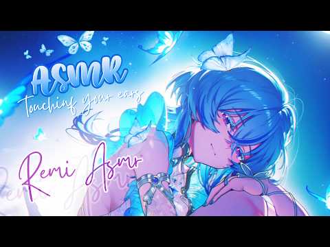 АСМР 💙таппаю ушки и шепчу в них💙 asmr ear tapping, ear squeezing, close russian whisper p.2~