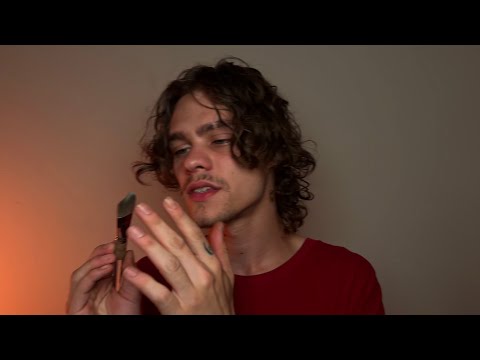 ASMR Brushing & Whispering | Quiet Ear to Ear | #2