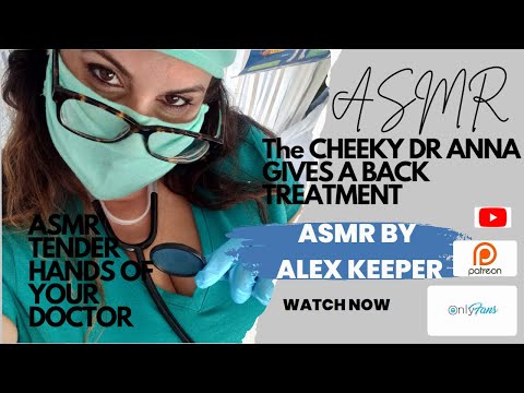 ASMR DR ANNA TREATING YOUR BACK PAIN #tender #asmrsleep #asmrdoctorroleplay #asmrmedical