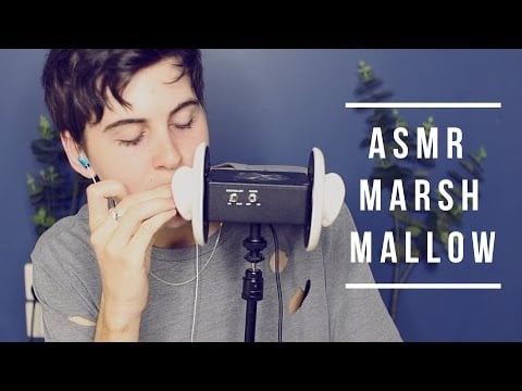 ASMR MARSHMALLOW EATING (3D Binaural) Ear Mouth Sounds