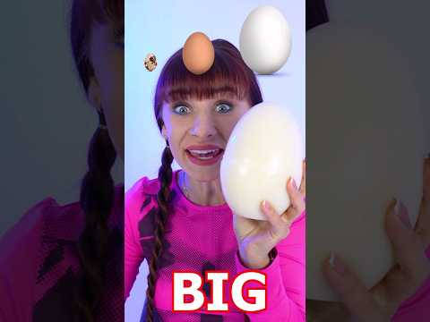 ASMR Big, Medium, Small Eggs #shorts