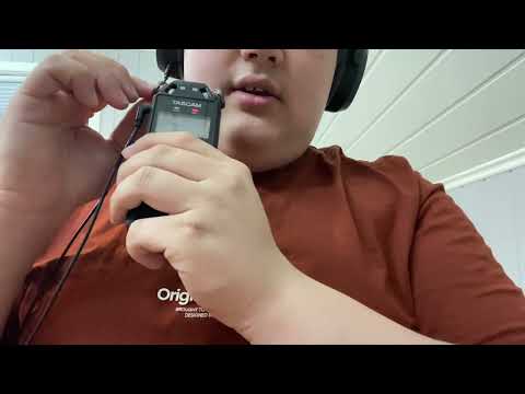 Breathy Whispers and Tapping On Tascam ASMR